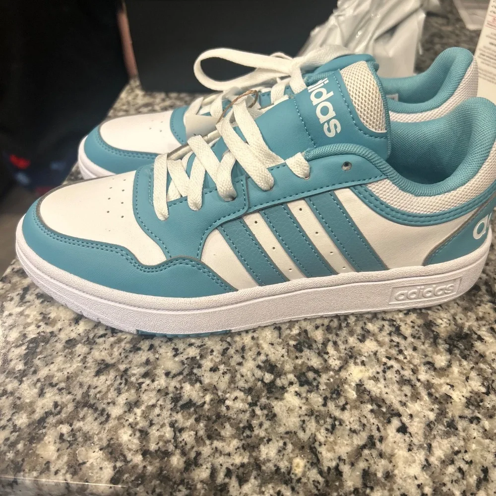 Blue and White Adidas - Picture 2 of 2